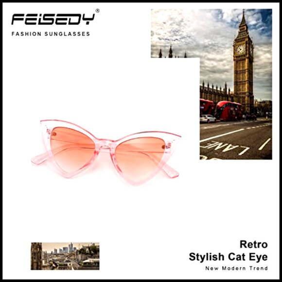 Vintage Cat Eye Sunglasses UV400 Protection Polarized Lenses main image 6